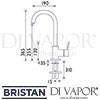 Bristan Prism Sink Mixer Tap Dimensions